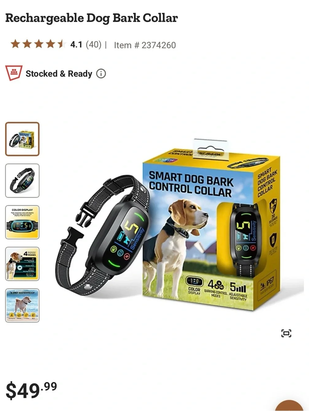 Like New -Dog Bark Collar